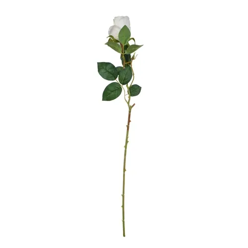 Ruža – vetvička 67 cm white K343
